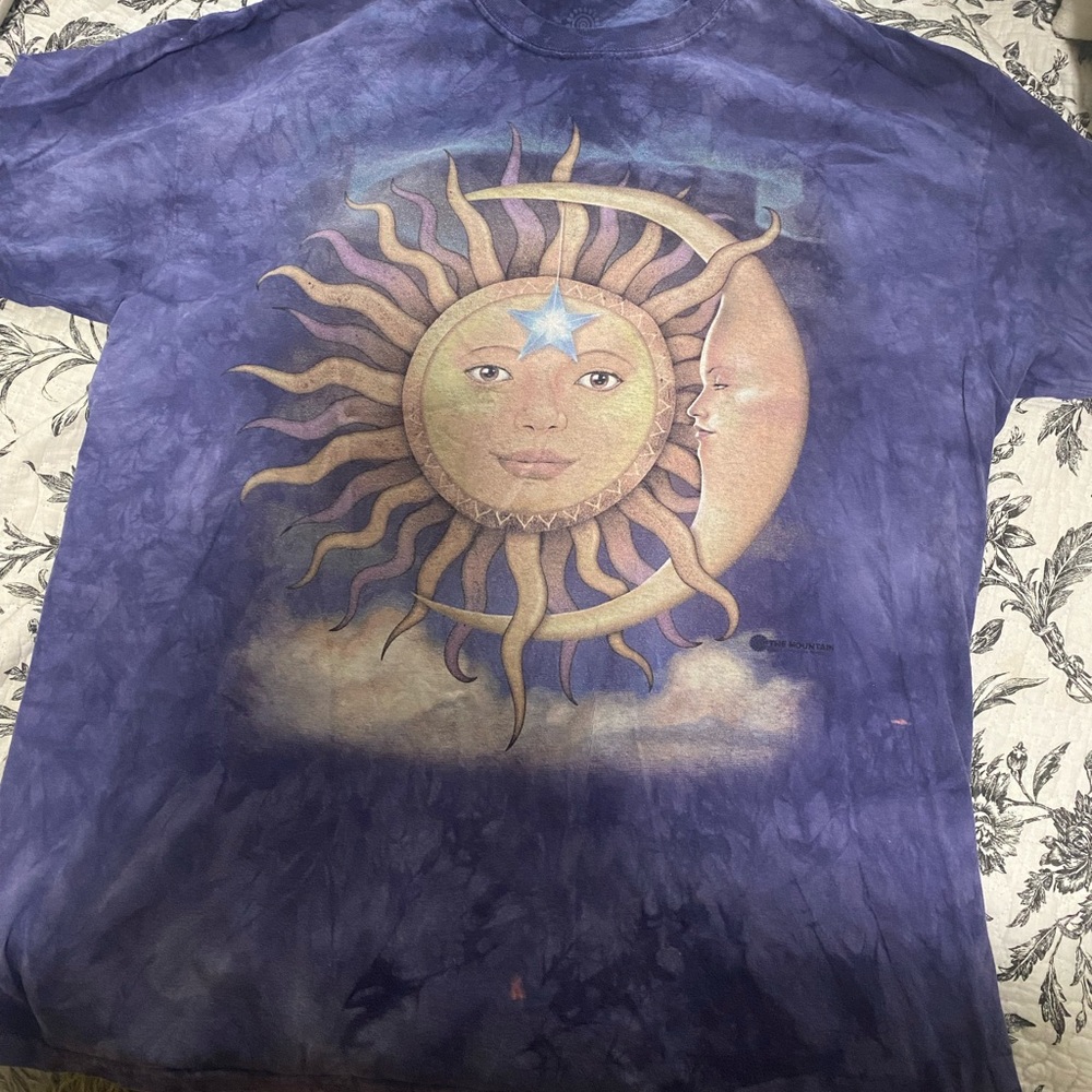 Purple tie-dye T-shirt